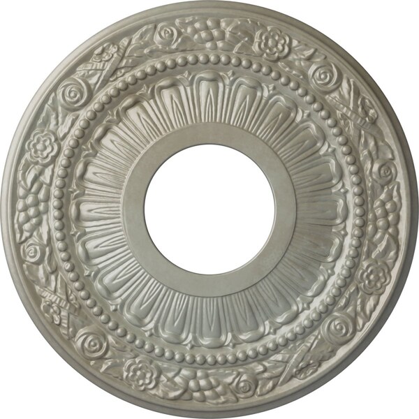 Ekena Millwork Nadia Ceiling Medallion (Fits Canopies up to 4 7/8"), 12 1/8"OD x 3 5/8"ID x 7/8"P, Flash Gold CM12NAFLS - main